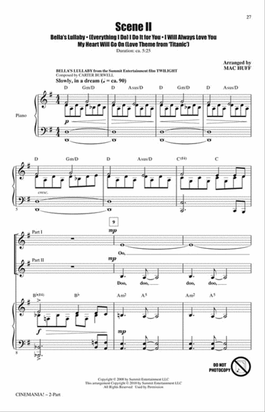 Cinemania! Movie Blockbusters in Concert 2-Part scores gallery preview page 4