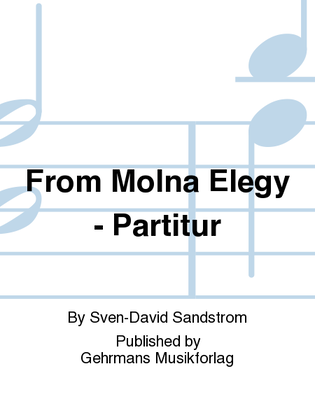 From Molna Elegy - Partitur