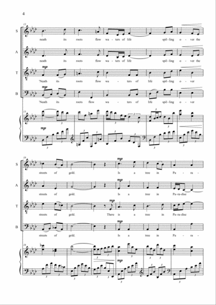 In Paradise 4-Part scores gallery preview page 4