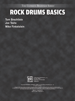 Book cover for Ultimate Beginner Rock Drums Basics