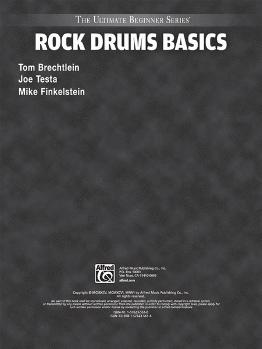 Book cover for Ultimate Beginner Rock Drums Basics