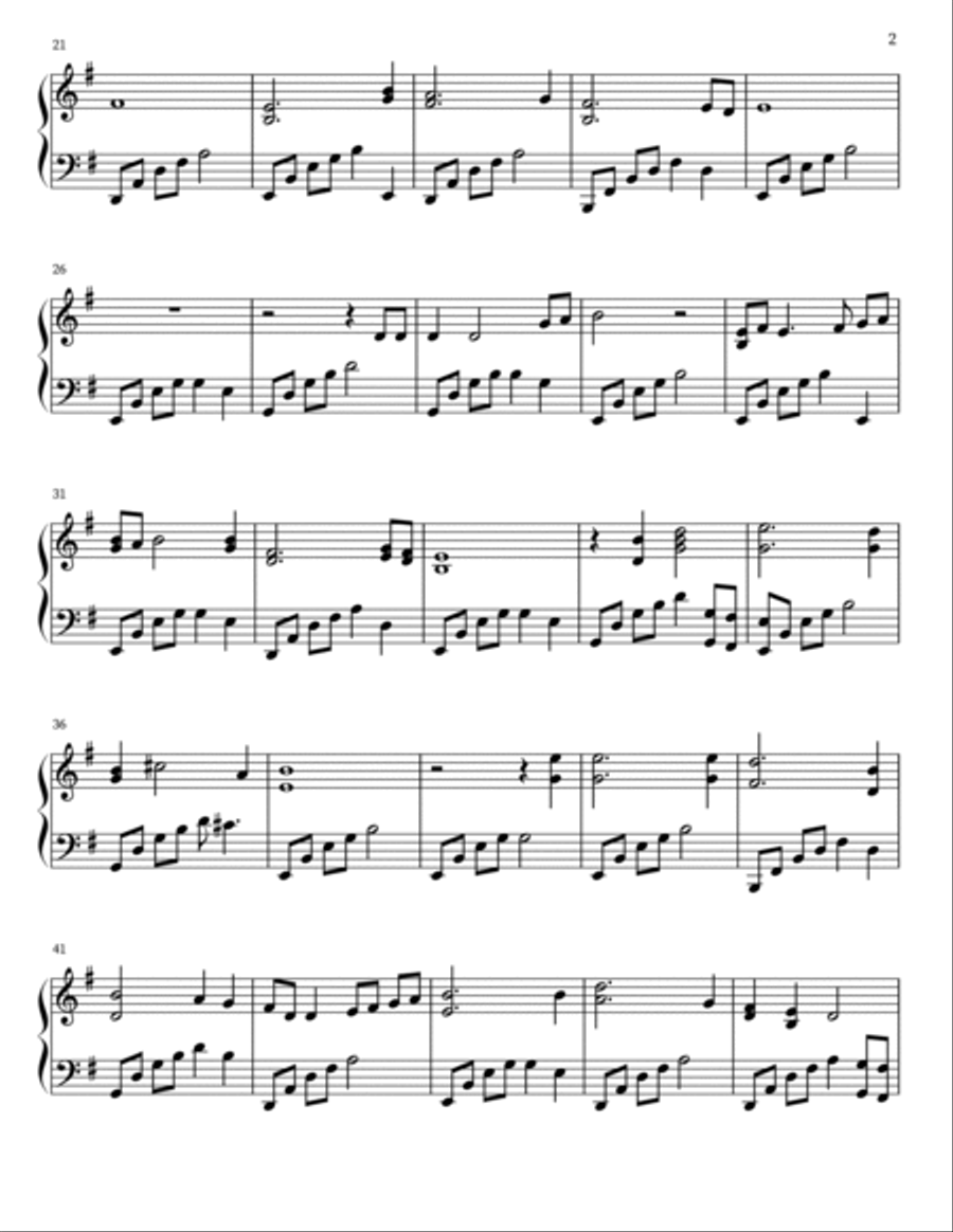 Scarborough Fields Scarborough Fields Piano Solo scores gallery preview page 2