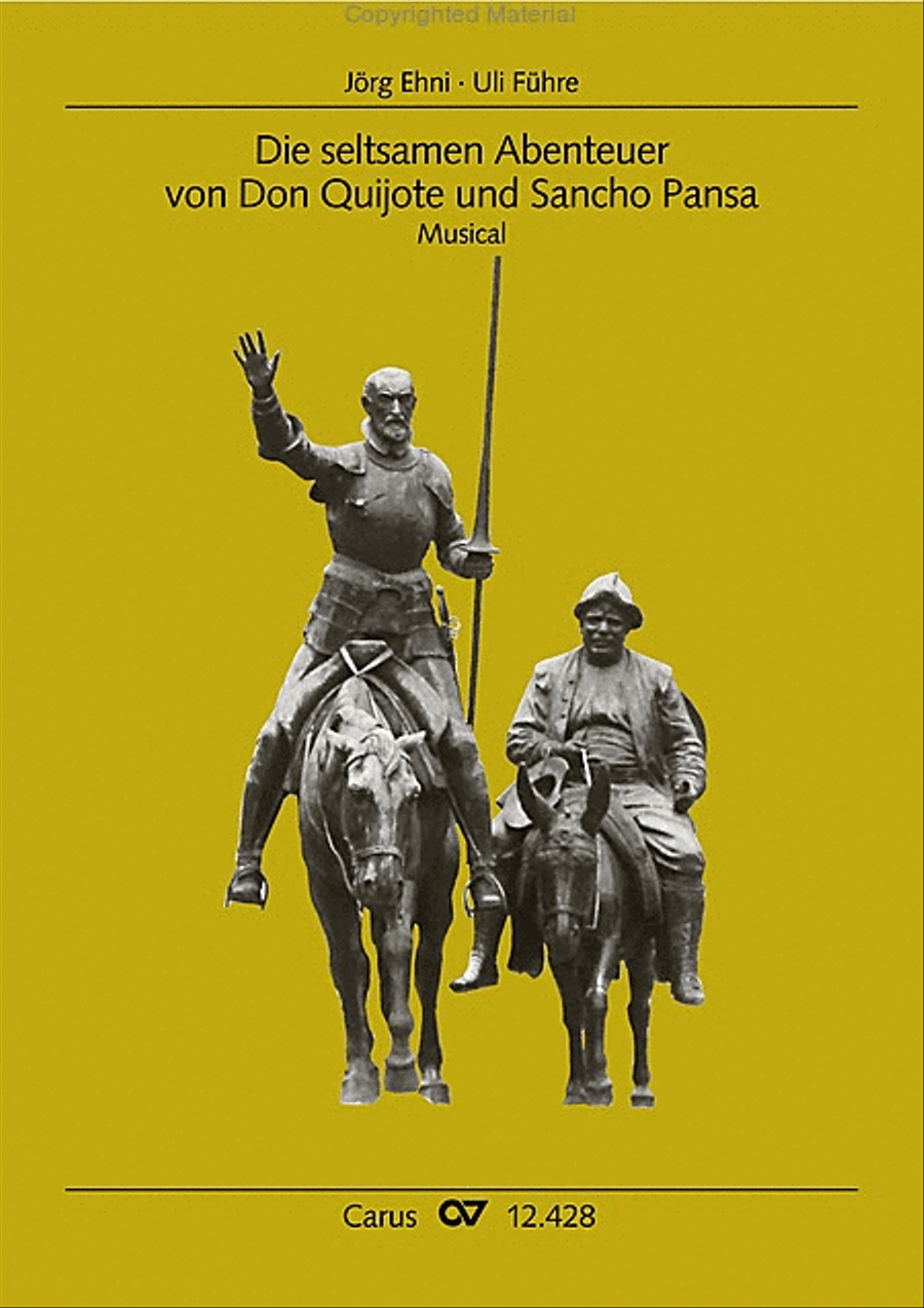 Die seltsamen Abenteuer von Don Quijote und Sancho Pansa Unison Choir scores gallery preview page 2