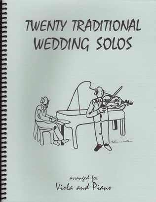 Book cover for 20 Traditional Wedding Solos for Viola and Piano