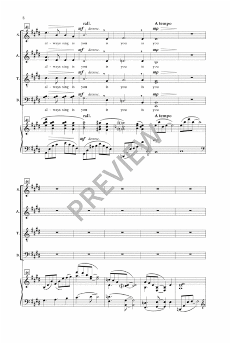i carry your heart with me (SATB) 4-Part scores gallery preview page 7