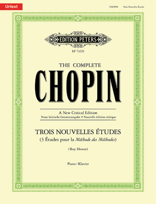 Book cover for Trois Nouvelles Études for Piano