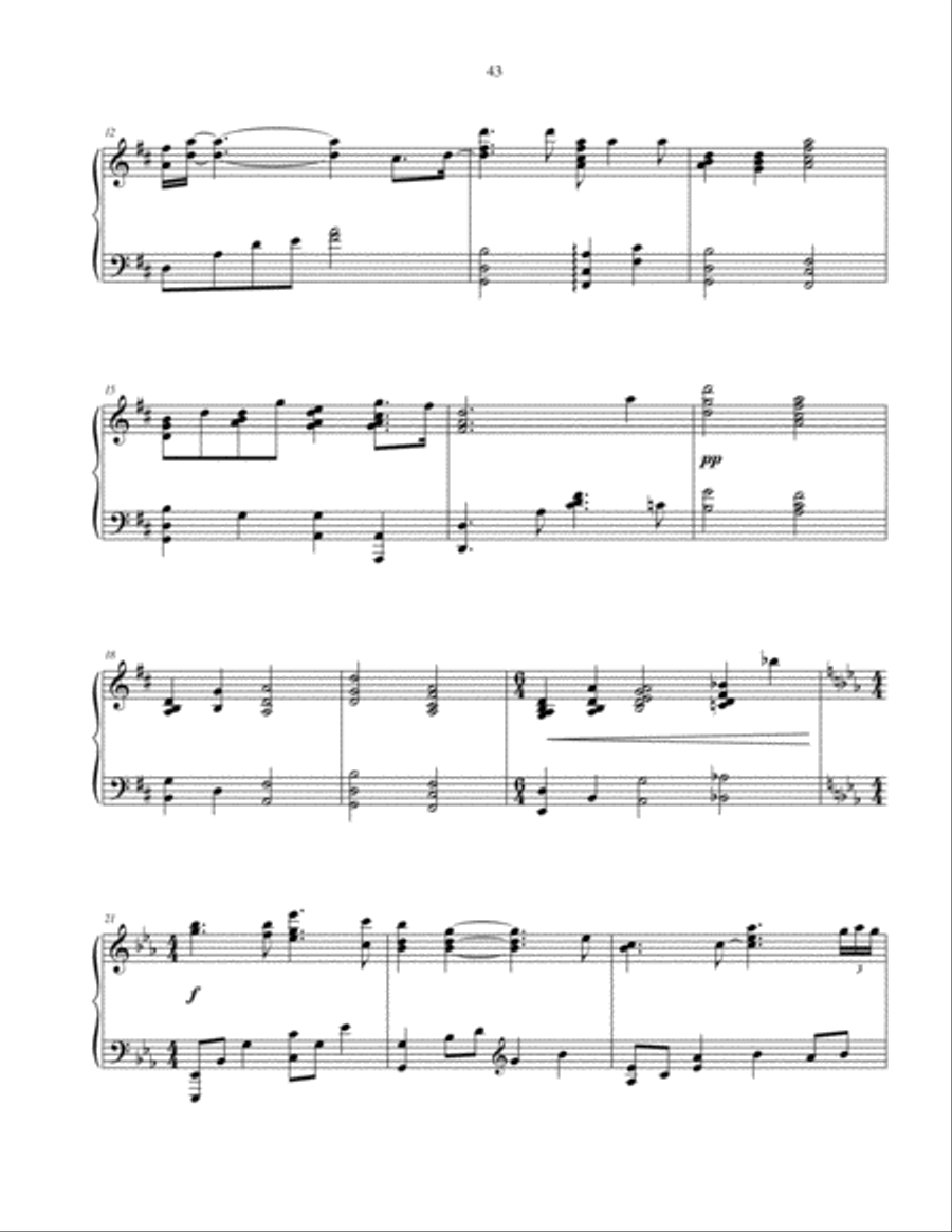 Summer Prelude - original piano solo Piano Solo scores gallery preview page 3