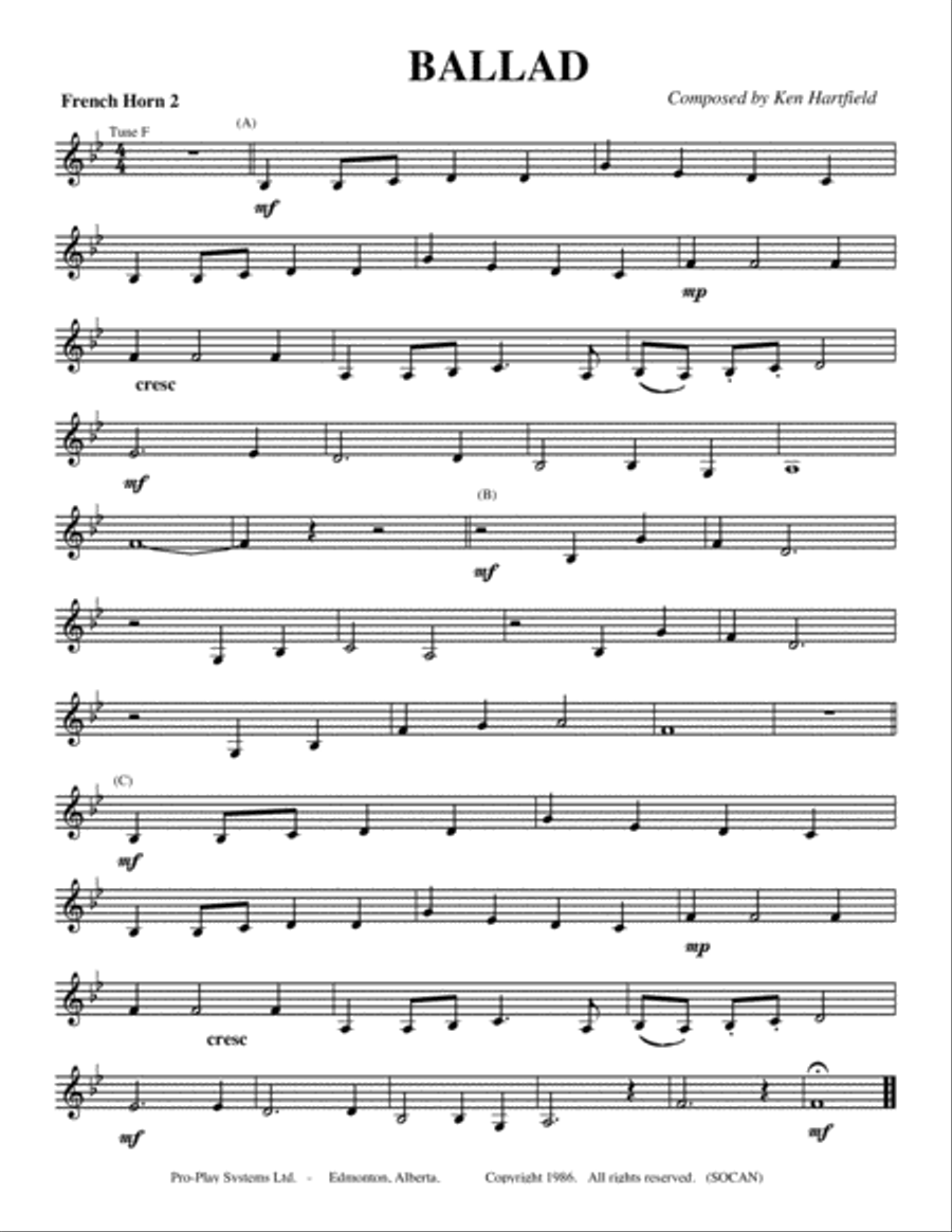 Pro-Play Duets for French Horn - Play along with professional musicians - Key compatible for 10 inst Small Ensemble scores gallery preview page 3