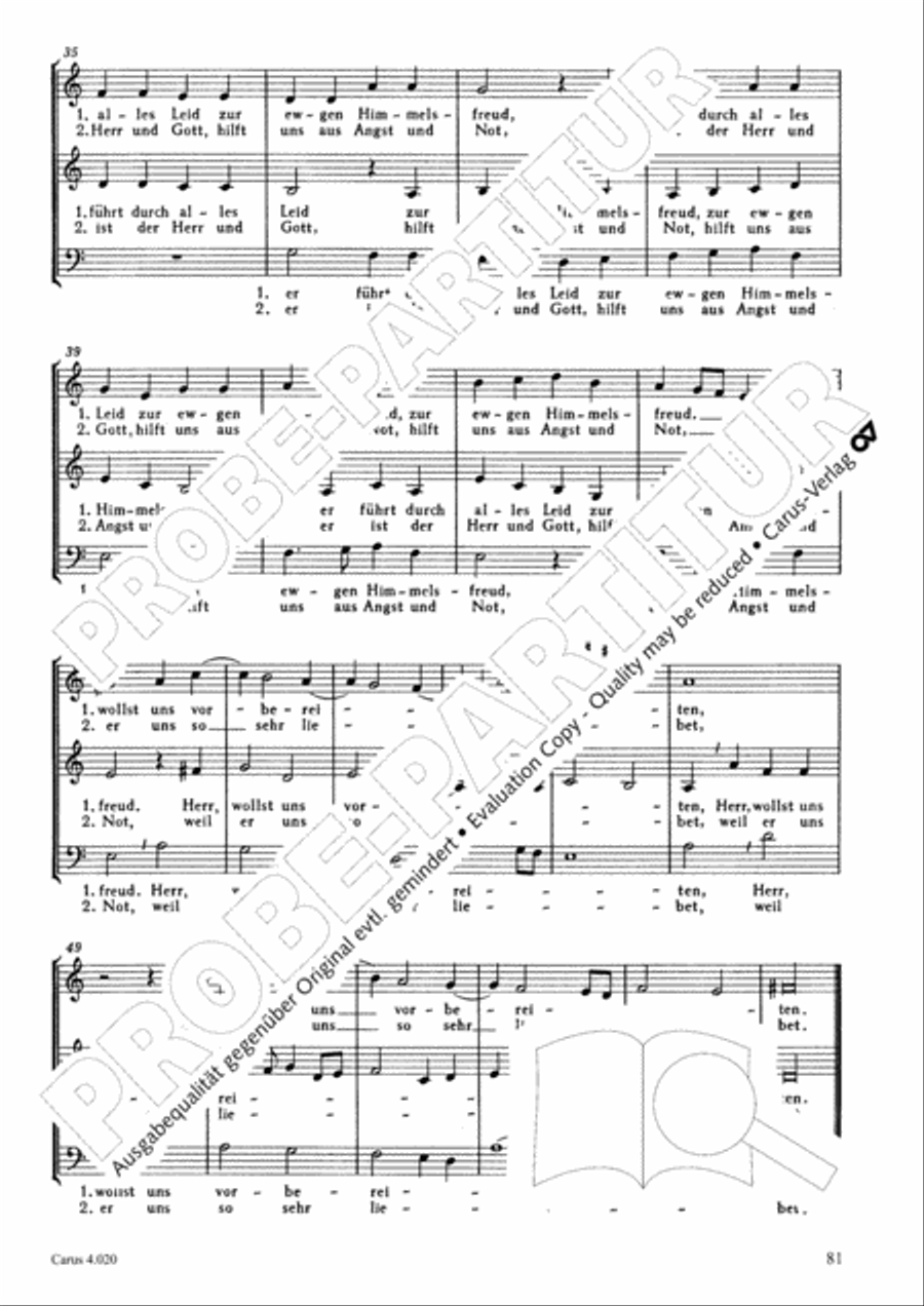 Calvisius: Tricinia. Psalmen und Motetten zu drei Stimmen Choir scores gallery preview page 82