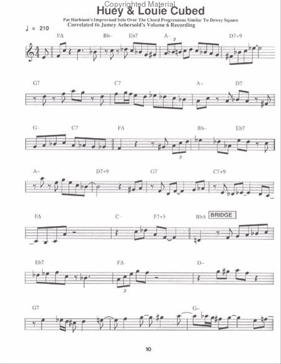 20 Authentic Bebop Solos 20 Authentic Bebop Solos C Instrument scores gallery preview page 3