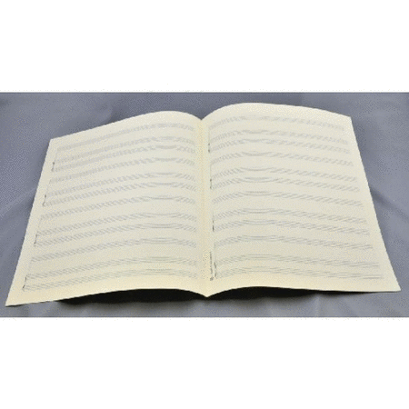 Music manuscript paper for piano solo 4x3 staves