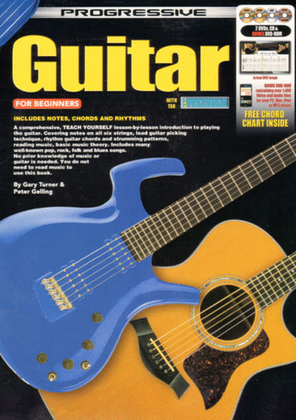 Progressive Guitar for Beginners Book/CD/2DVDs plus Bonus DVD-Rom
