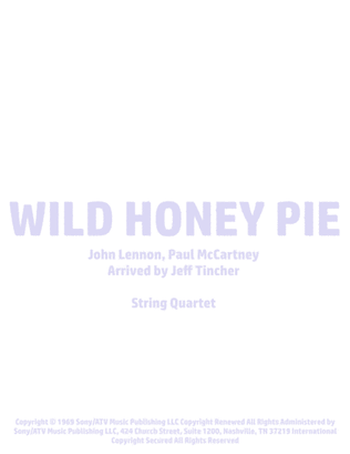 Book cover for Wild Honey Pie