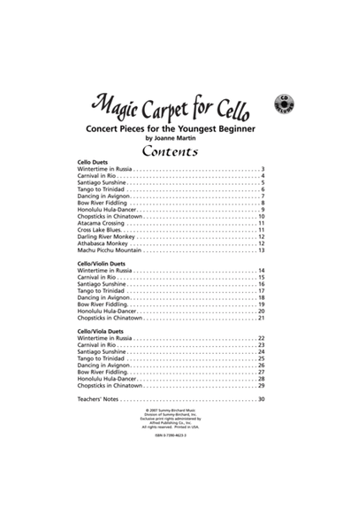 Magic Carpet for Cello