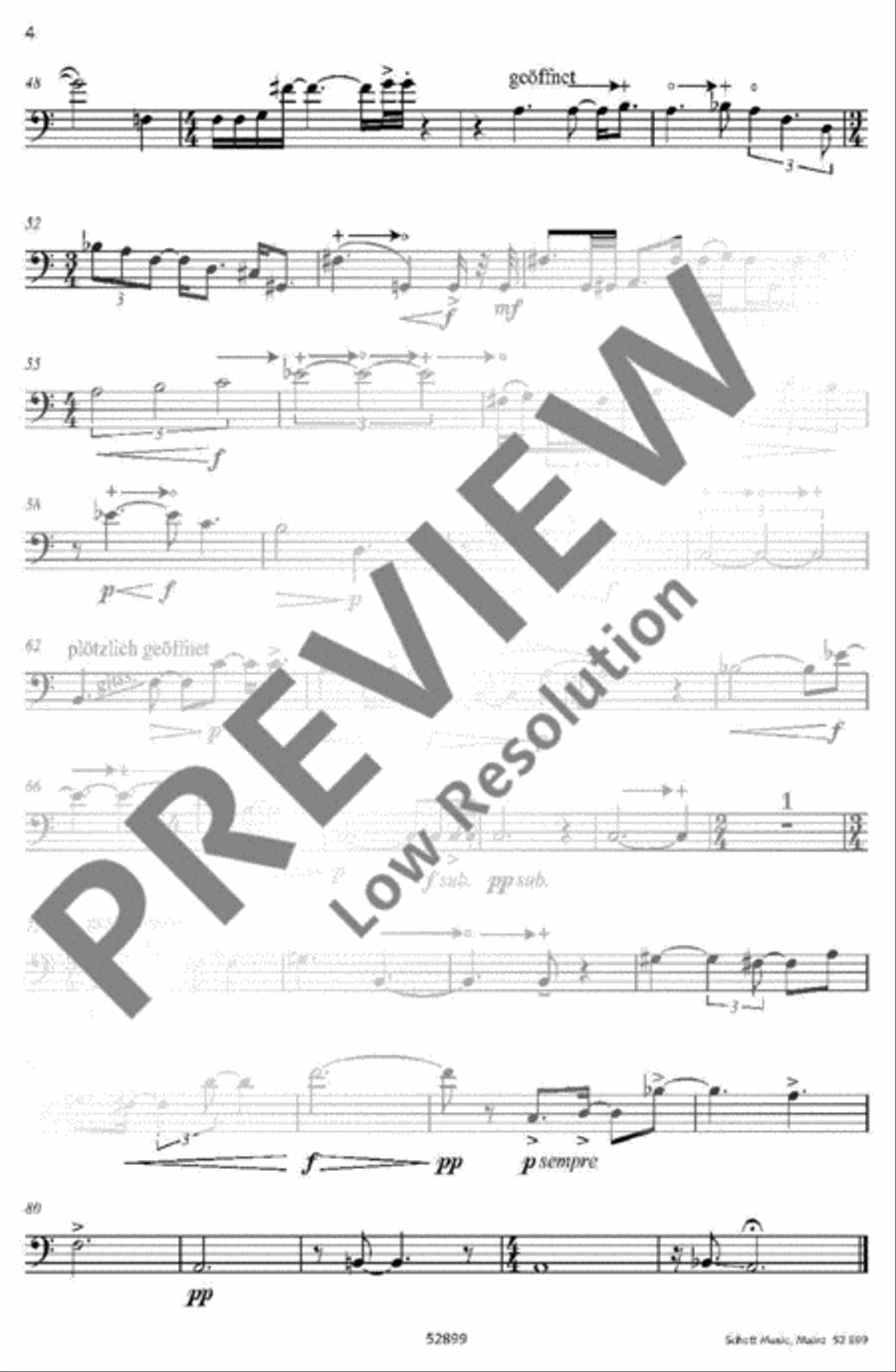 Elegy Trombone scores gallery preview page 4