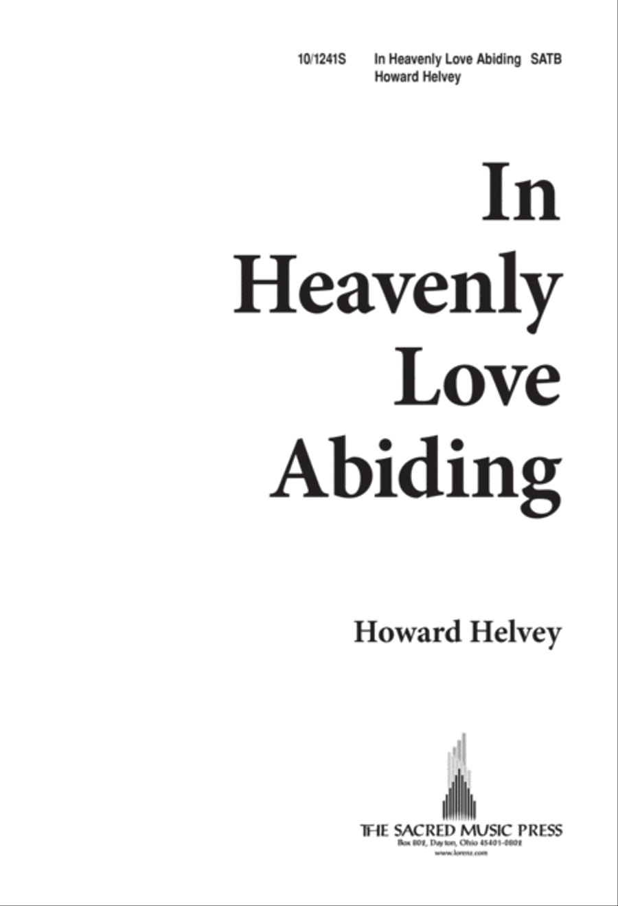 In Heavenly Love, Abiding 4-Part scores gallery preview page 1