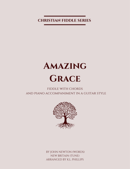 Amazing Grace - Fiddle Solo with Piano Accompaniment in a Guitar Style image number null