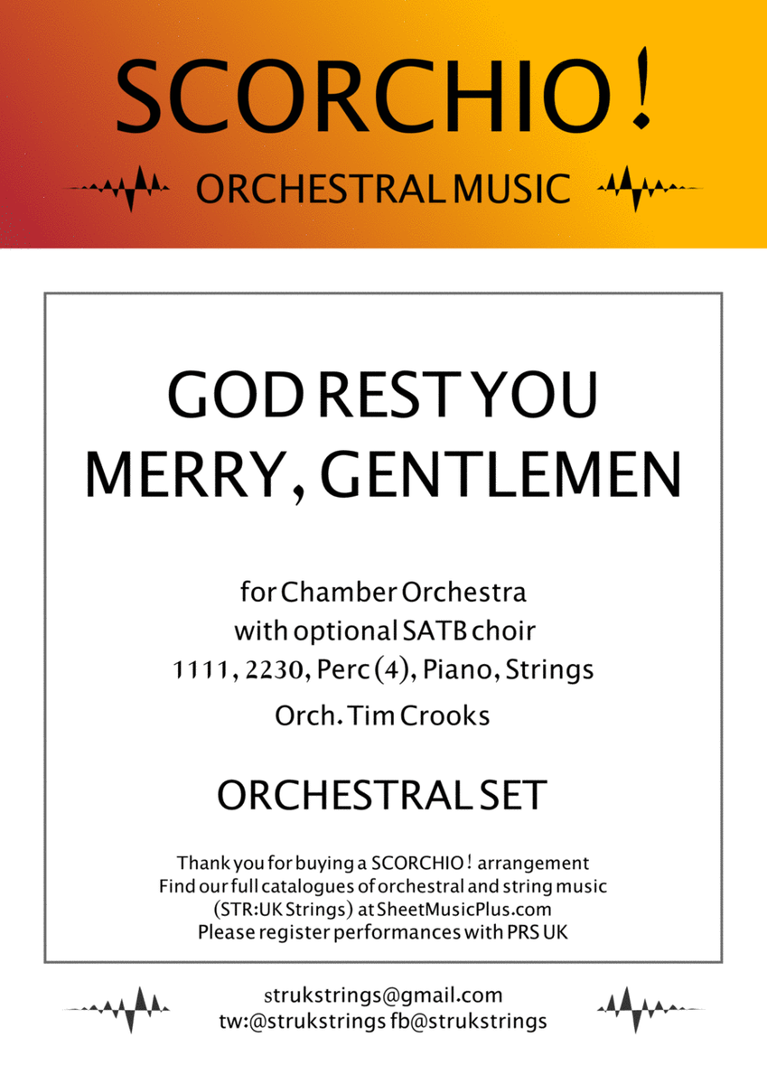 God Rest You Merry Gentlemen (SCORCHIO! Orchestral Set) image number null