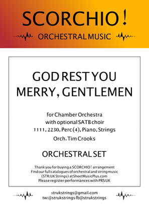 Book cover for God Rest You Merry Gentlemen (SCORCHIO! Orchestral Set)