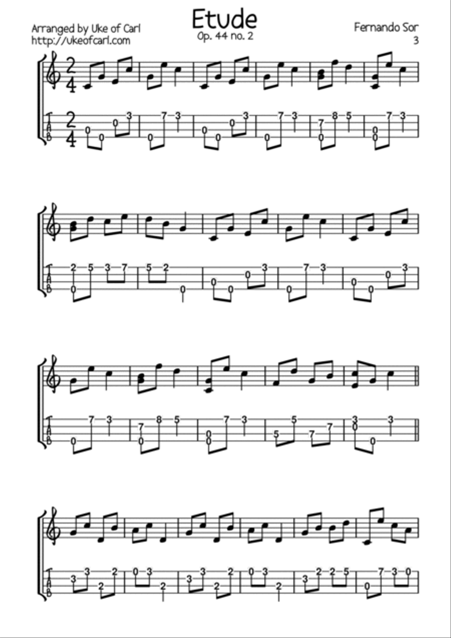 Classical Guitar for Ukulele Ukulele scores gallery preview page 6