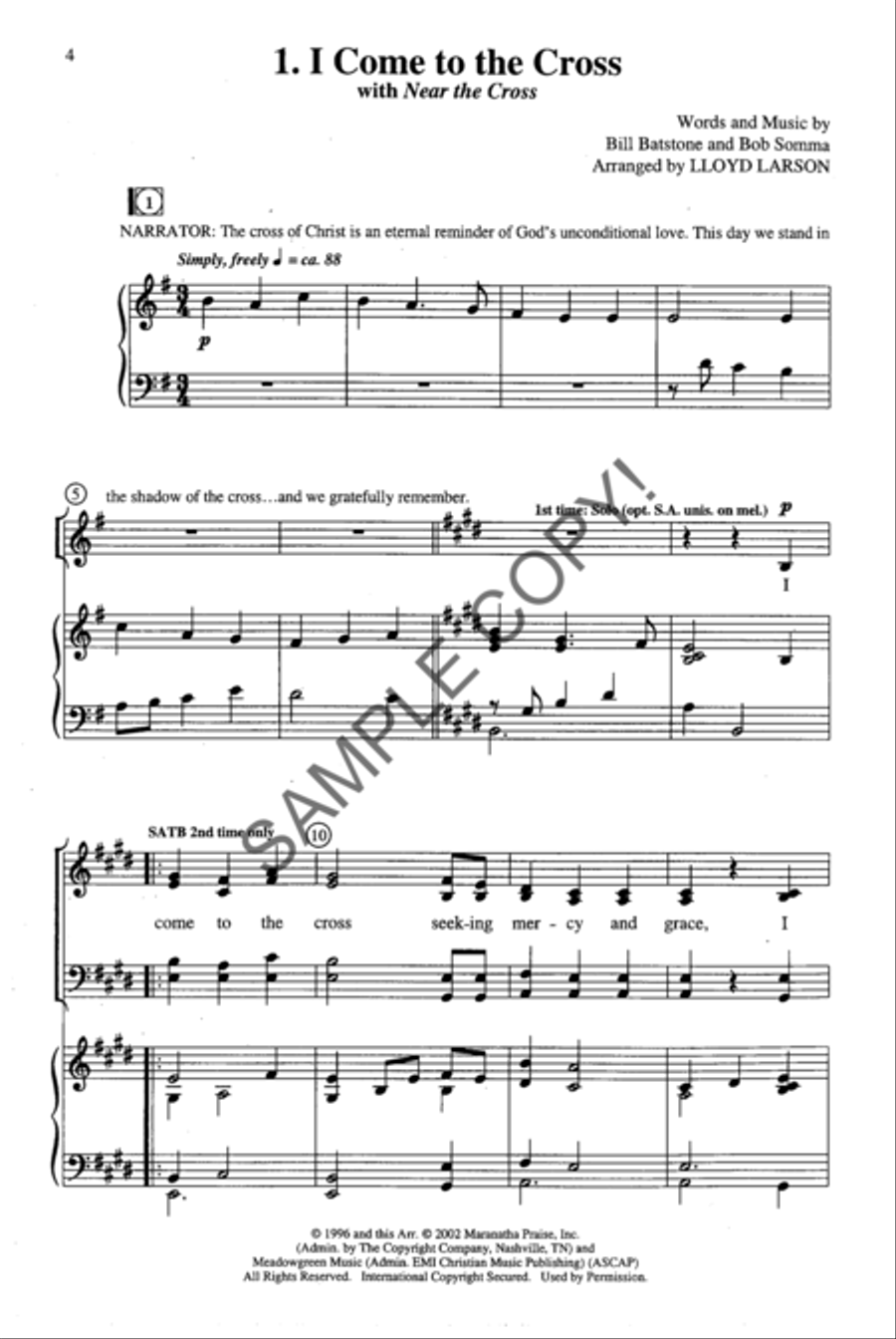 Shadow of the Cross 4-Part scores gallery preview page 2