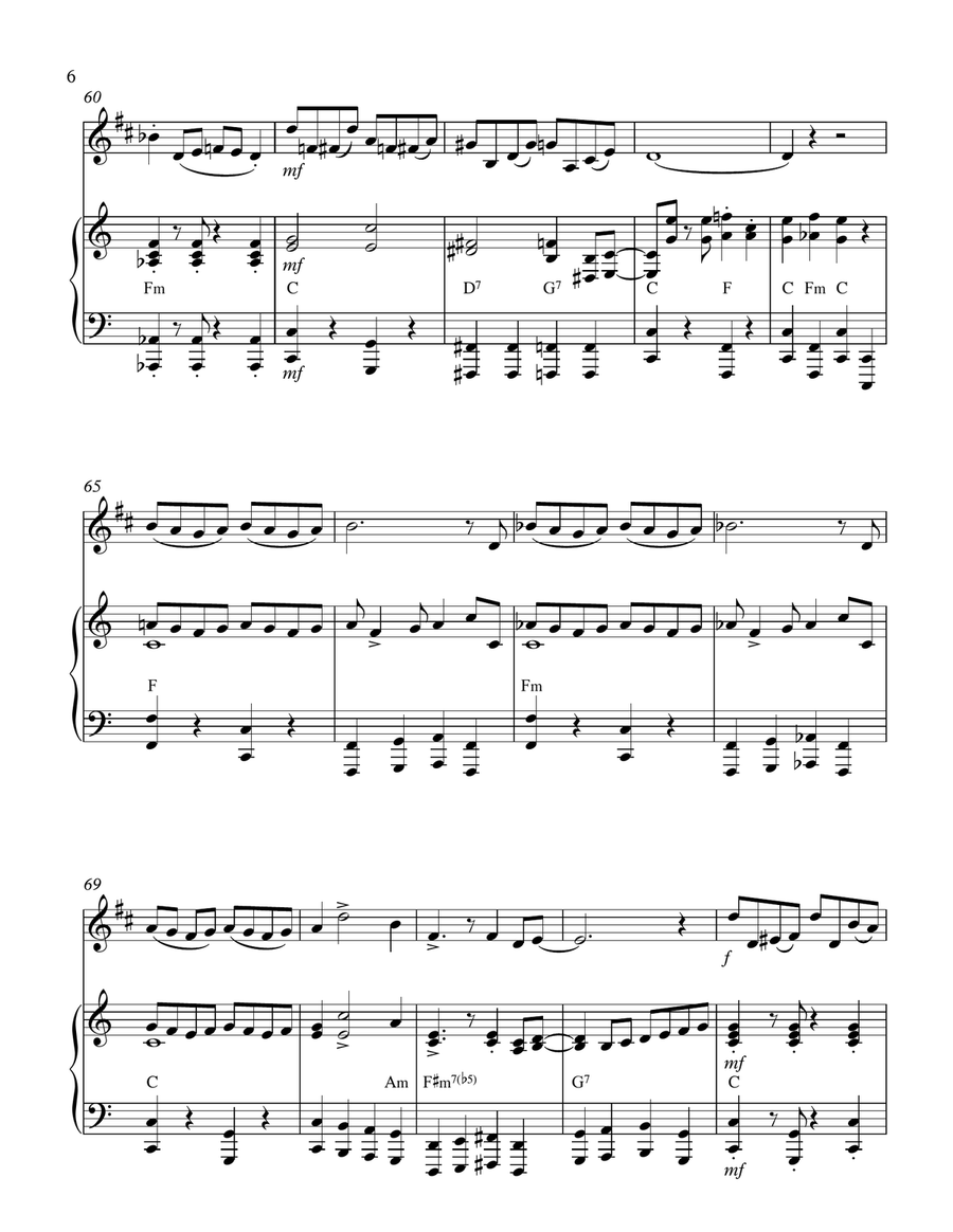 The Flapper's Ball (1920's-style): Bass Clarinet & Piano Small Ensemble scores gallery preview page 6