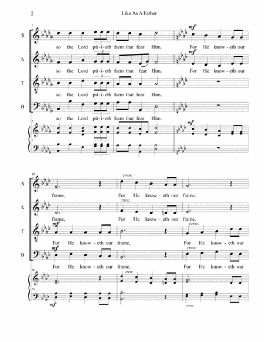Like As A Father Like As A Father 4-Part scores gallery preview page 2