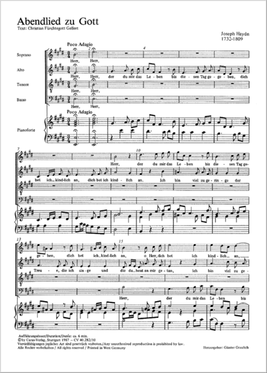 Abendlied zu Gott 4-Part scores gallery preview page 10