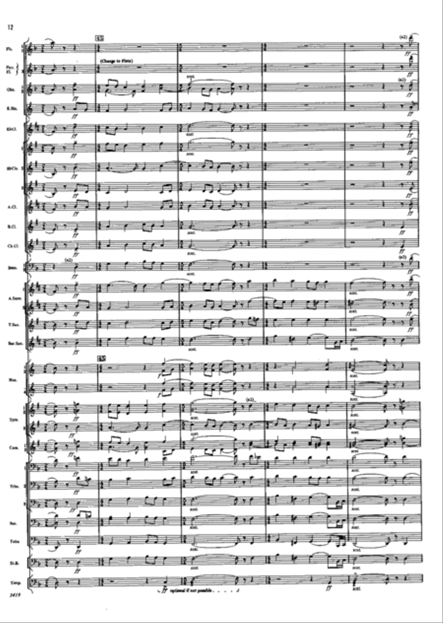 My Heart Is Filled With Longing Concert Band scores gallery preview page 12
