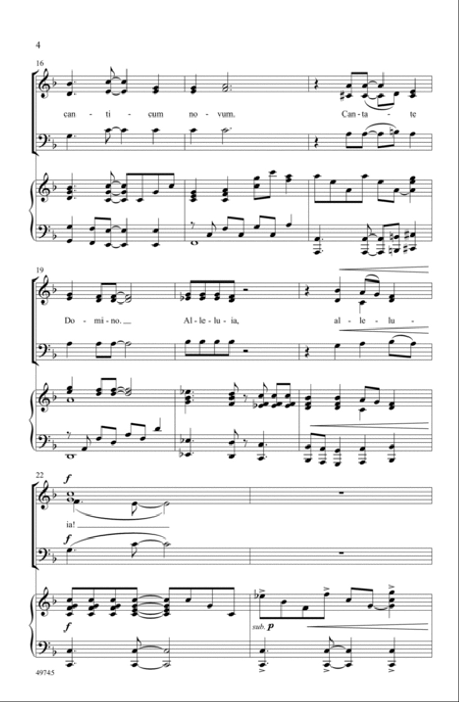 Benedicamus Domino Choir scores gallery preview page 3