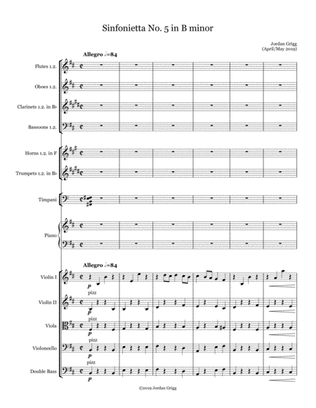 Sinfonietta No 5 in B minor