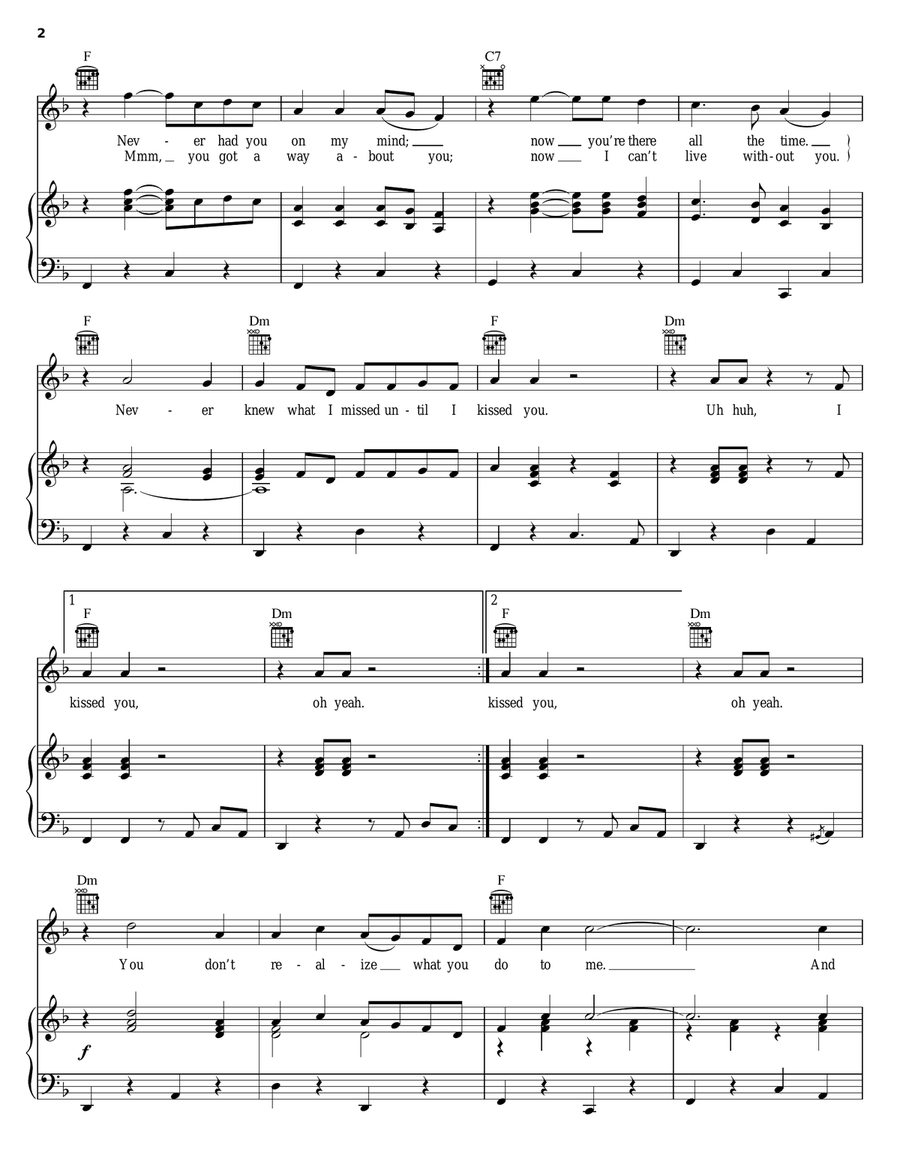 ('Til) I Kissed You Acoustic Guitar scores gallery preview page 2