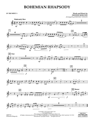 Book cover for Bohemian Rhapsody (arr. Johnnie Vinson) - Bb Trumpet 1