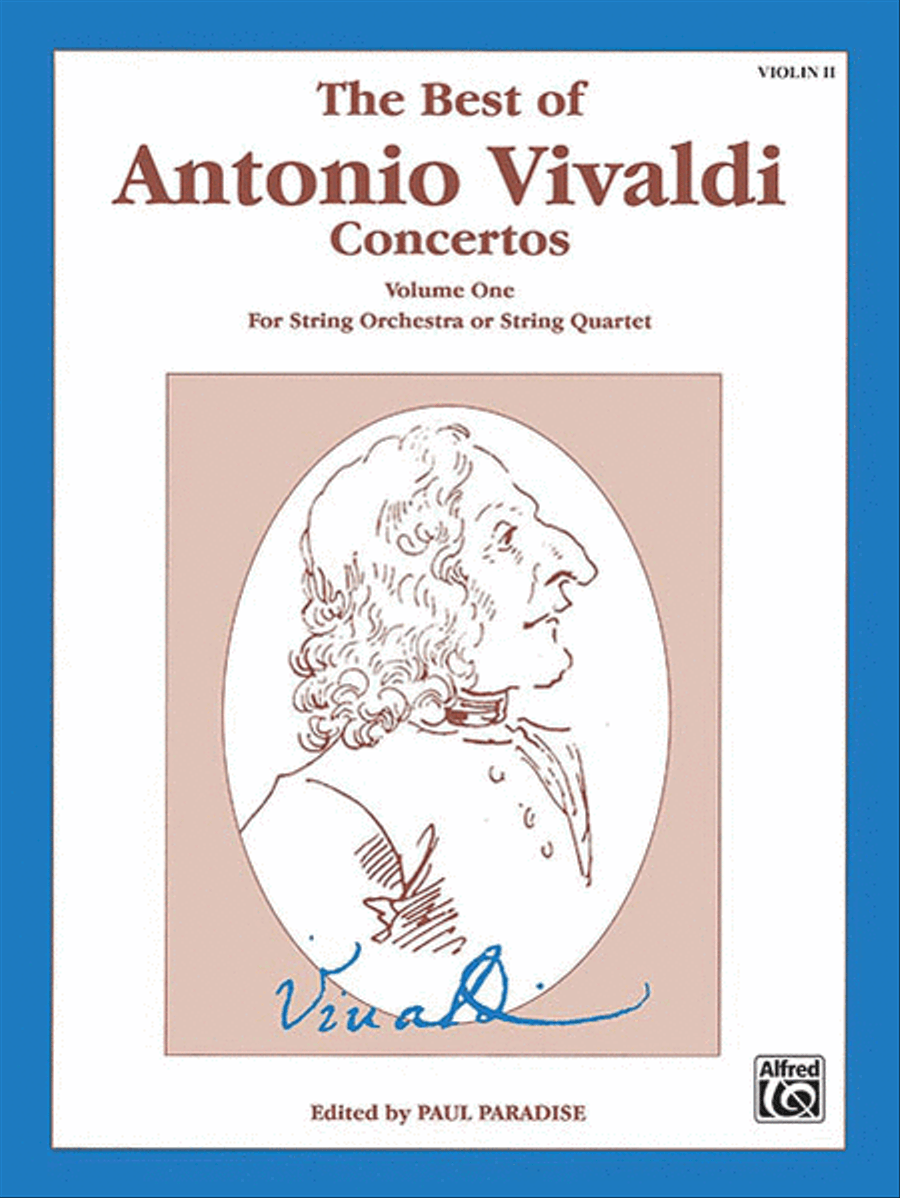 The Best of Antonio Vivaldi Concertos (For String Orchestra or String Quartet), Volume 1 String Orchestra scores gallery preview page 1