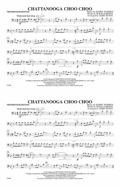Chattanooga Choo Choo: 1st Trombone