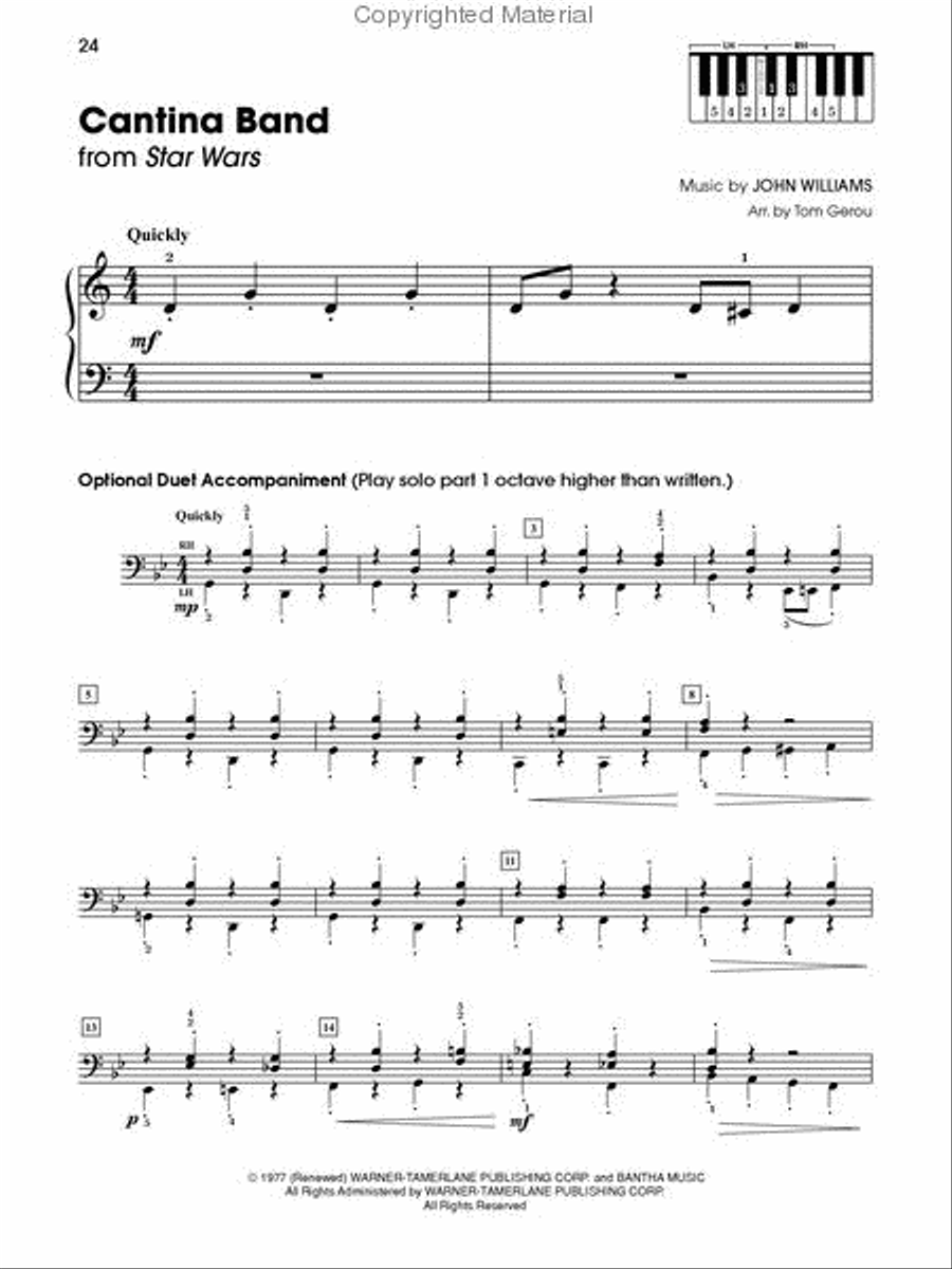 Star Wars Piano scores gallery preview page 4