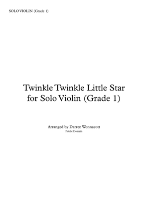 Twinkle Twinkle Little Star for Solo Violin