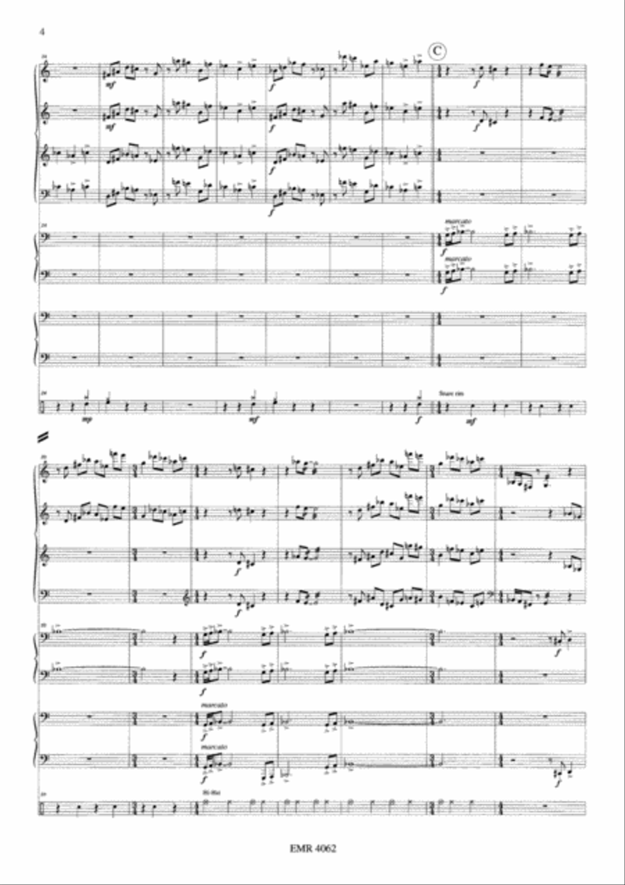 The Dragon's Dance The Dragon's Dance Tuba Quartet scores gallery preview page 5