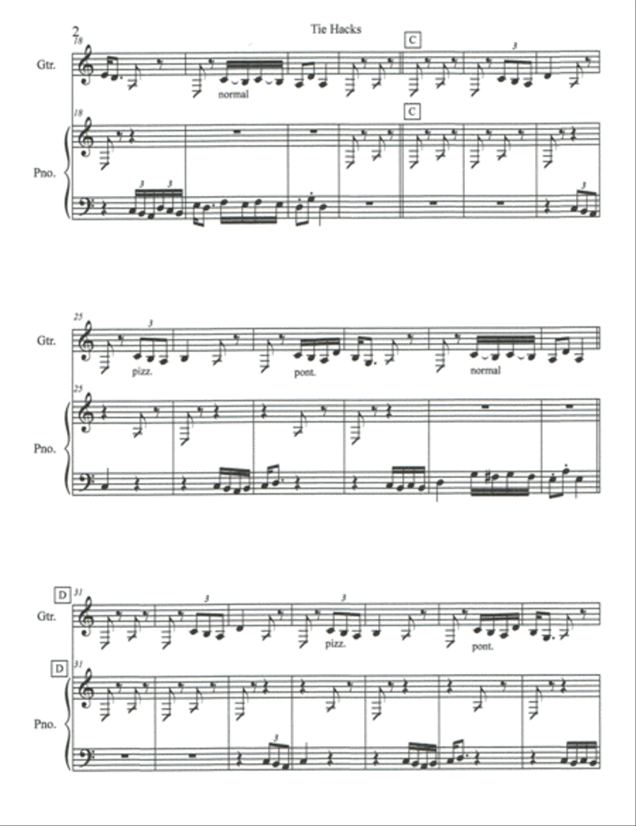 Tie Hacks Acoustic Guitar scores gallery preview page 3