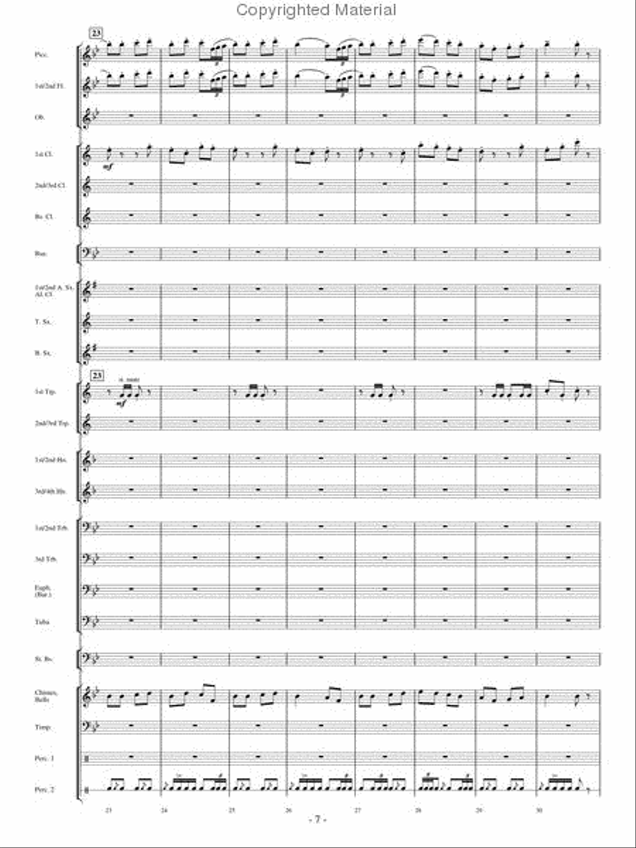 Broad Stripes and Bright Stars Concert Band scores gallery preview page 6