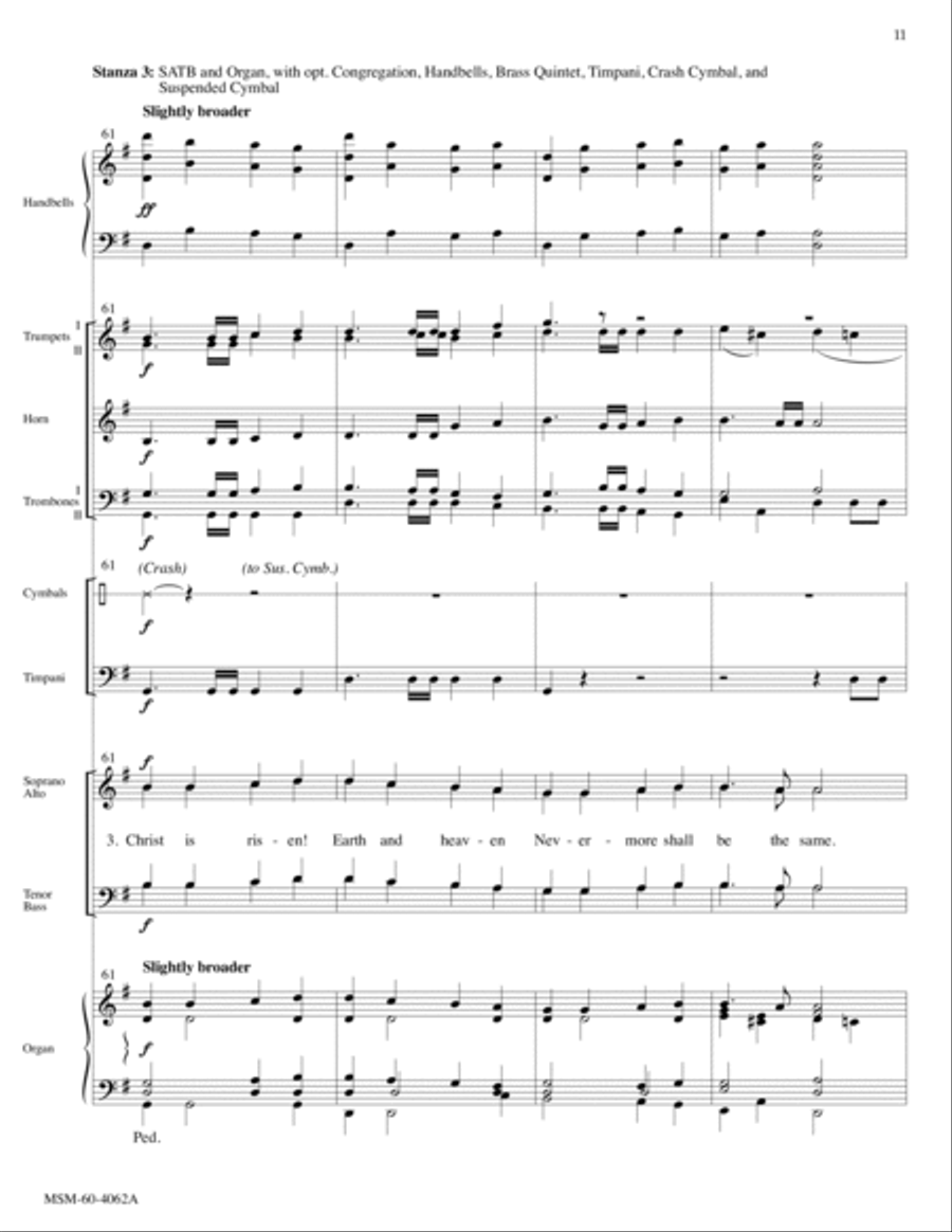 Christ Is Risen! Shout Hosanna! (Full Score) Choir scores gallery preview page 7
