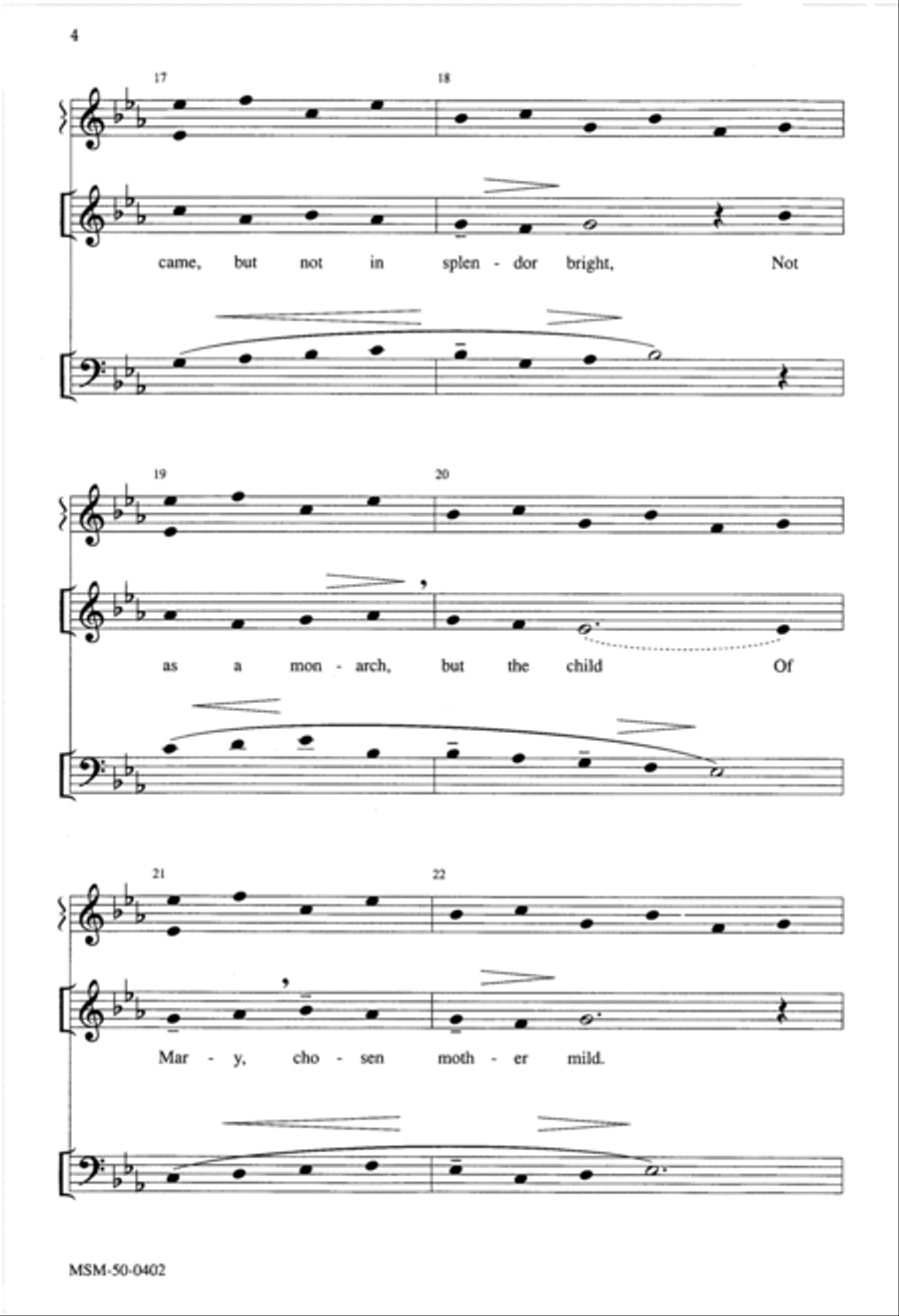 Creator of the Stars of Night Unison Choir scores gallery preview page 4
