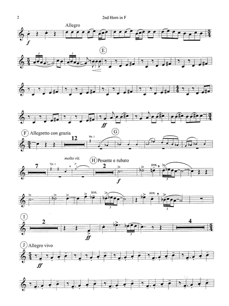 Symphonic Dance No. 3 ("Fiesta"): 2nd F Horn