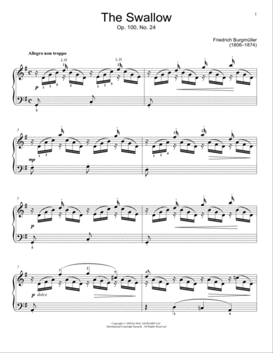 The Swallow, Op. 100, No. 24