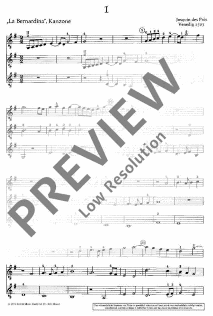 Alte Lautenmusik Guitar Ensemble scores gallery preview page 3