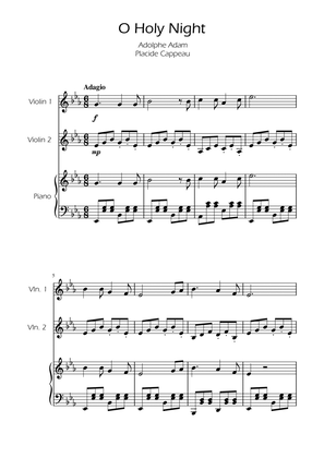 O Holy Night - Violin Duet w/ Piano