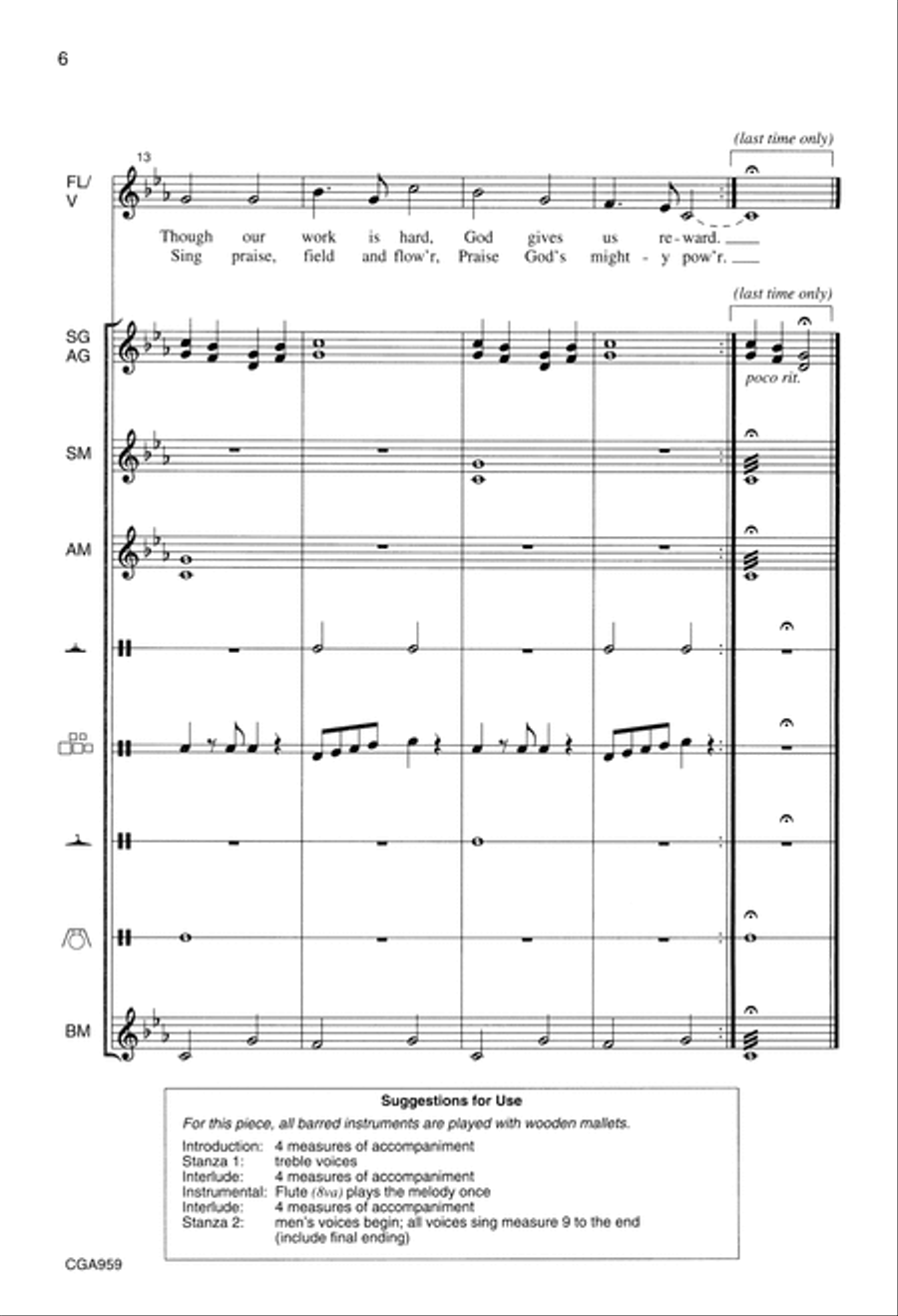 Praise Our God Above Choir scores gallery preview page 6
