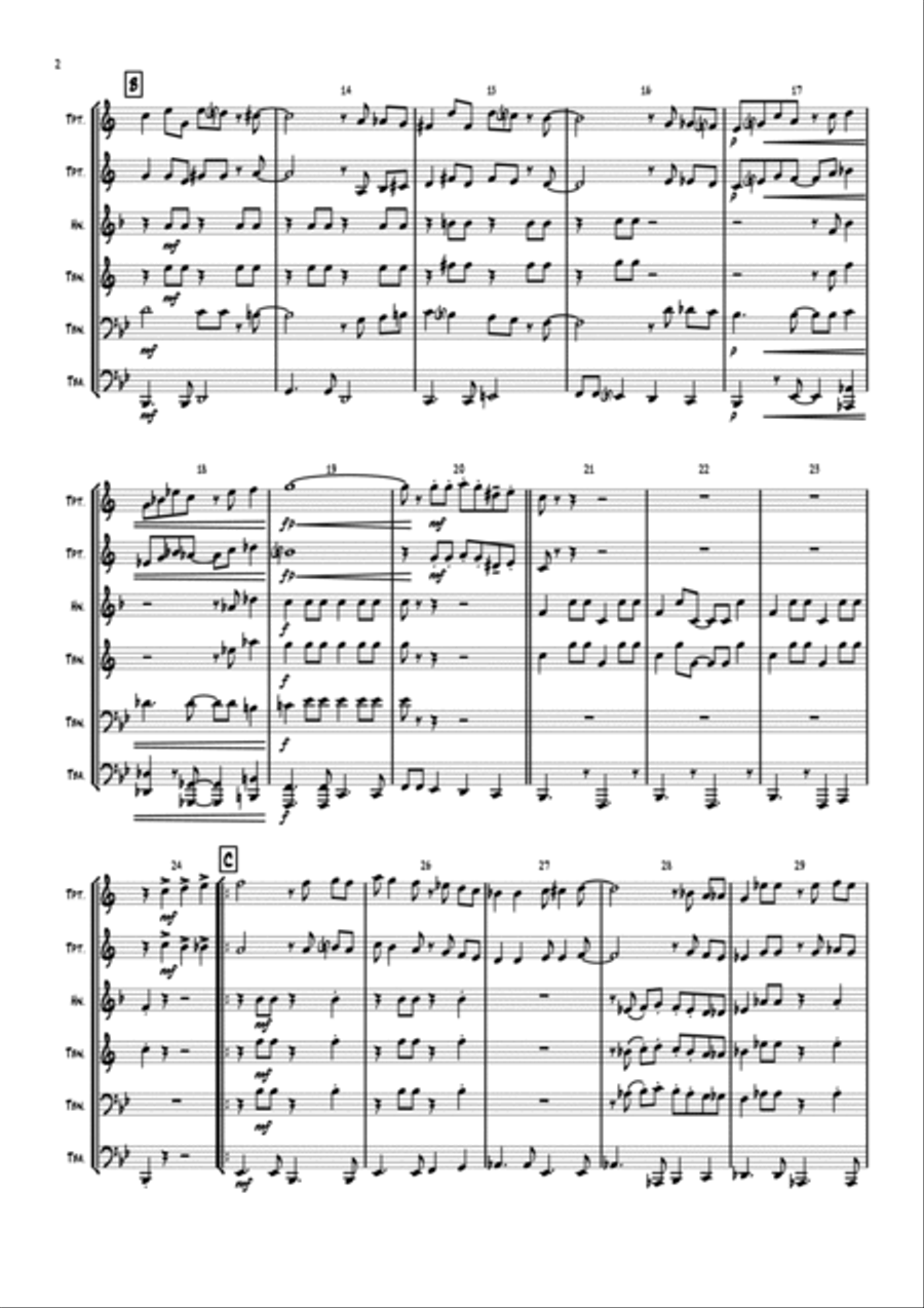 Spanish Flea Euphonium scores gallery preview page 2