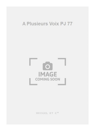 Book cover for A Plusieurs Voix PJ 77