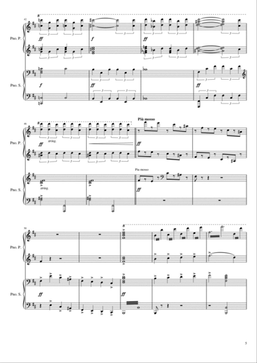 Tchaikovsky - Swan Lake Suite Excerpt, Op.20a I. Scene - Original (Arr. for Piano 4 hands) image number null
